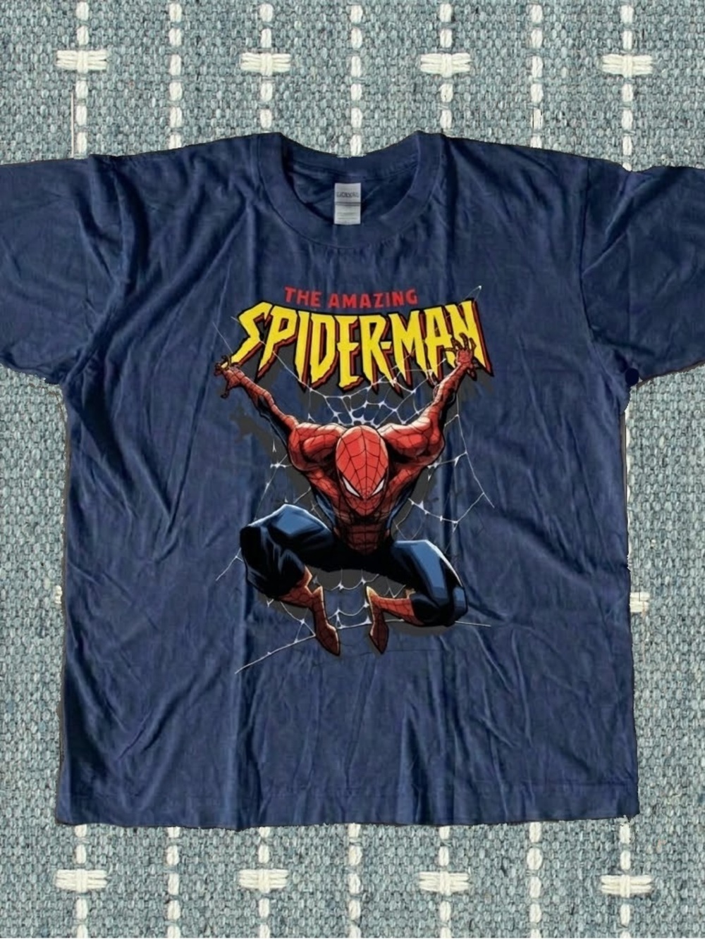 Gildan Navy Blue The Amazing Spider-Man Graphic Tee